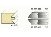 Jeu de 2 Couteaux Profilés Quart de rond - 8 mm - Ref BD565612 - Le Ravageur