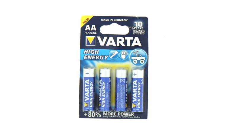 Pile LR6 (AA) High Energy 1.5 V - Lot de 4 - Varta