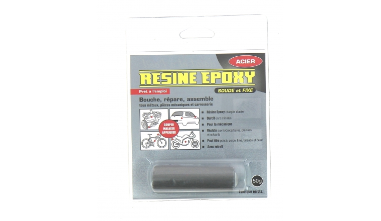 Résine Epoxy 50gr Réparation Rapide Acier Pressol