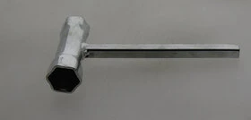 Clé à bougie 19x21mm avec carré de vidange mâle de 9,5mm