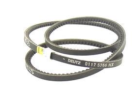 Courroie de Ventilateur Crantée Trapezoïdale pour Tracteur Deutz Fahr 12 x 10 mm - Ref 01175766