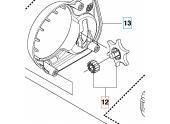 Molette de tension de chaine sur tronçonneuse HUSQVARNA