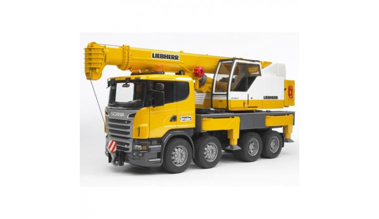 Camion Grue Scania Liebherr Série R - Bruder 3570