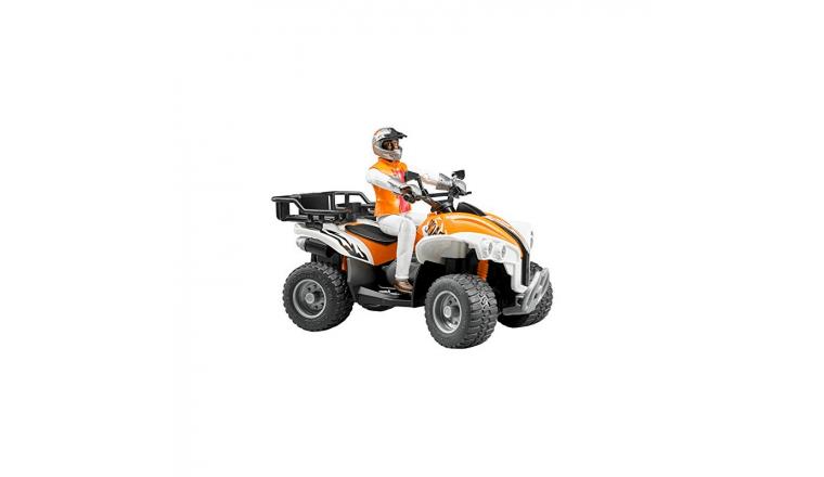 Quad Orange et son chauffeur - Bruder 63000