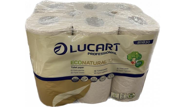 Papier toilette 12 rouleaux Econatural Lucart 811830