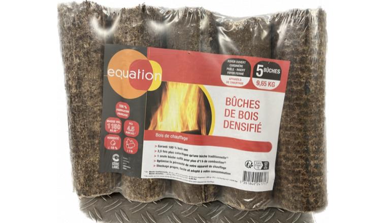 Buche de bois densifié 5 buches 9,65kg