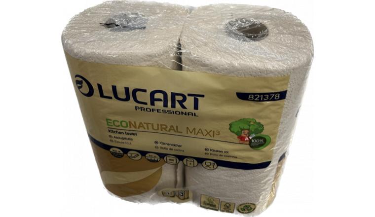 Essuie tout Lucart Econatural Maxi³ lot de 2 rouleaux 821378