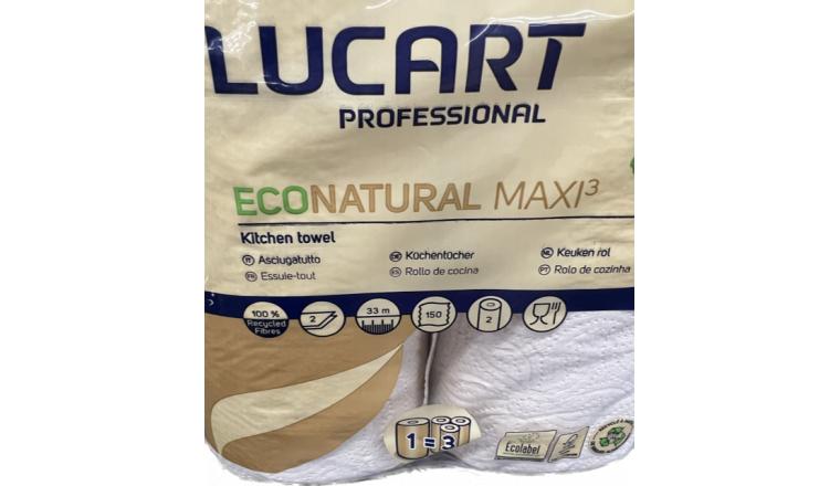 Essuie tout Lucart Econatural Maxi³ lot de 2 rouleaux 821378