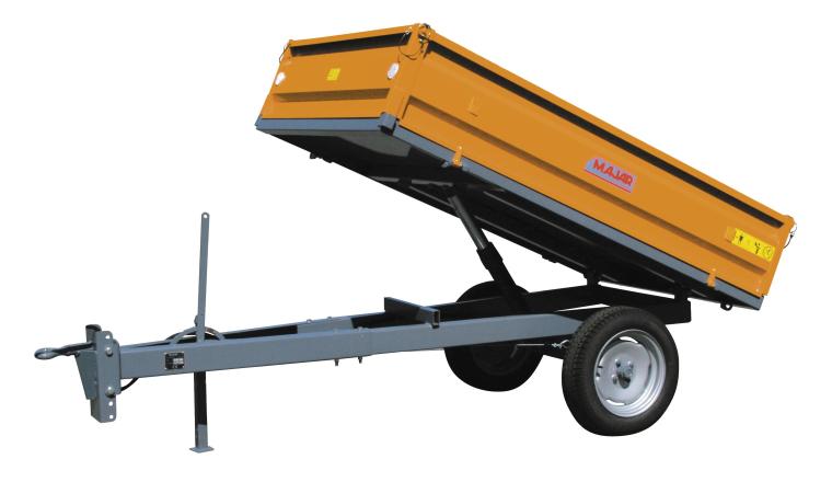 Remorque Basculante Charge Utile 1000 kg RMT 1000 - Majar
