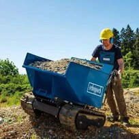 Brouette à chenilles DP5000 benne basculante 196CC Scheppach