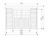 Abri de jardin en Bois JENA Solid 6.25 m² S8607