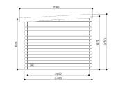 Abri de jardin en Bois JENA Solid 6.25 m² S8607