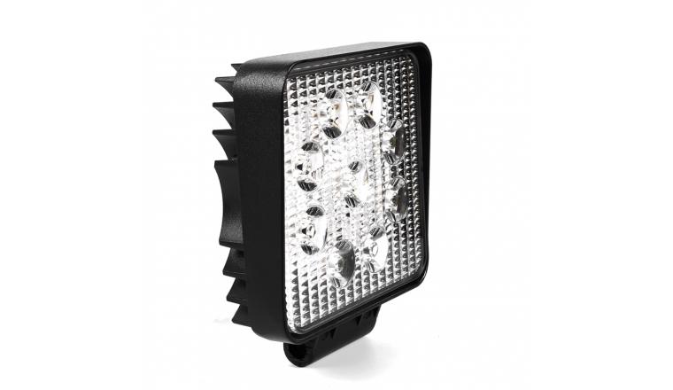 Phare de travail carré 9 Leds 27W 