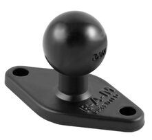 Base de fixation losange avec boule 1" 2 perçages RAM 
