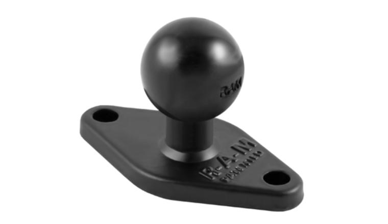 Base de fixation losange avec boule 1" 2 perçages RAM 