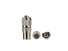 FICHE COAXIALE TV 9.52MM MALE LEXMAN