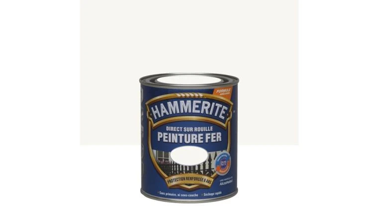 Peinture blanc brillant Laque 75ml Hammerite