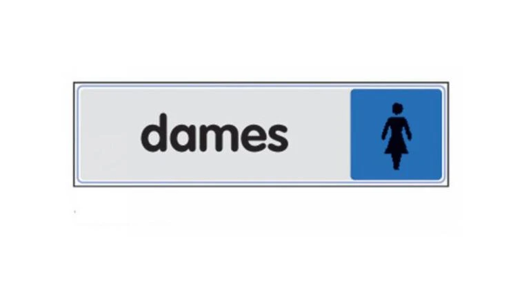 PLAQUE 170X40 DAMES  TEXTE