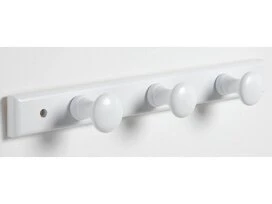 PORTE MANTEAU OLGA 3CROCHET BLANC