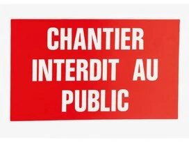 PLAQUE 330X200 CHANT INTERDIT
