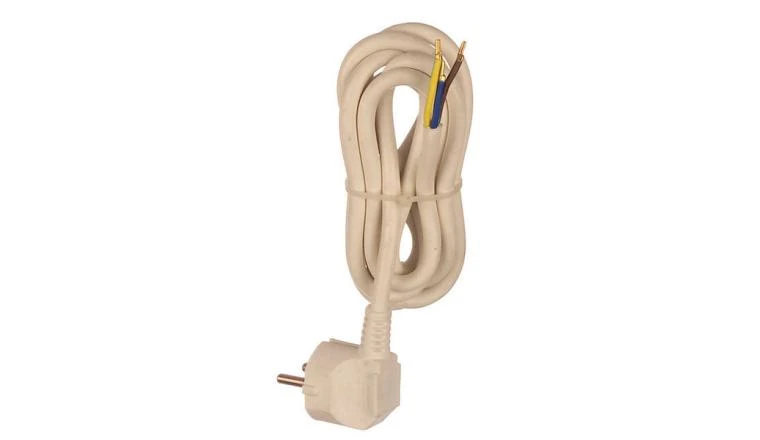 CORDON 3X1.5 2M BLANC
