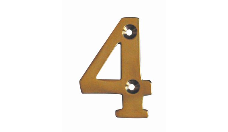 CHIFFRE 4 51MM LAITON