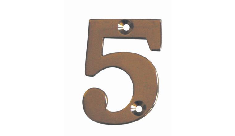 CHIFFRE 5 51MM LAITON
