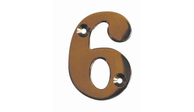 CHIFFRE 6 51MM LAITON