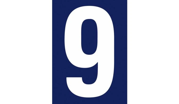 NUMERO RUE 9 ADHESIF