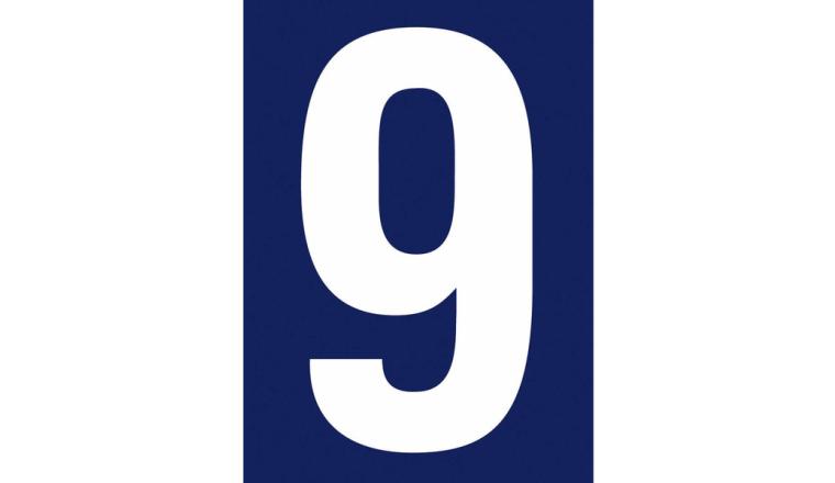 NUMERO RUE 9 ADHESIF