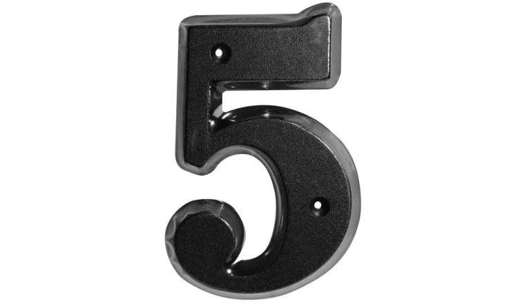 CHIFFRE 5 80MM ZAMAK NR