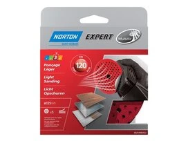 DISQUES ABRASIFS NORTON 125 X 125 MM GRAINS 120 X5