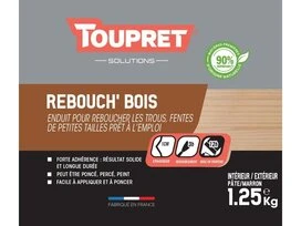 ENDUIT REBOUCH BOIS PATE POT 1.250KG                                  