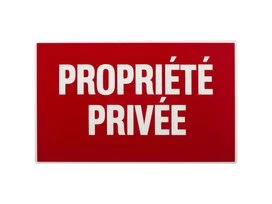 PLAQUE 330X200 PROPRIETE PRIVE
