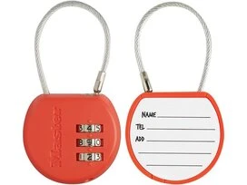 Cadenas à combinaison x2 avec porte adresse Master Lock 4684EURTCOL