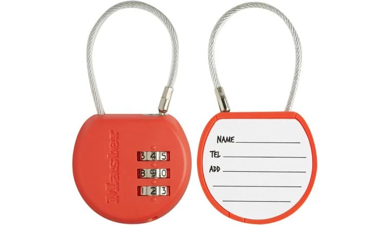 Cadenas à combinaison x2 avec porte adresse Master Lock 4684EURTCOL