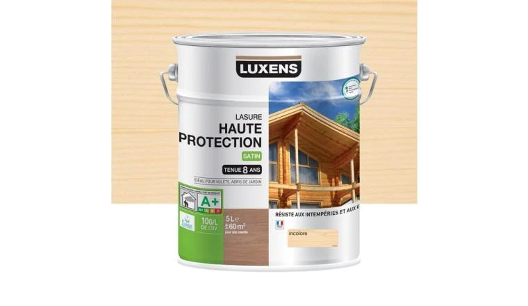 LASURE LUXENS 8 ANS INCOLORE SATINE 5L