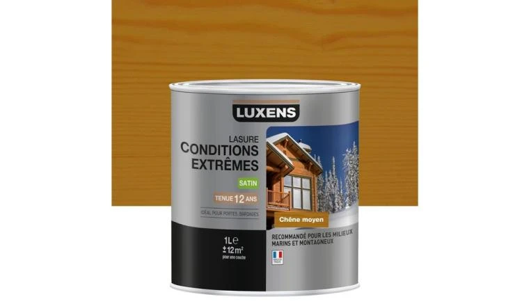 LASURE LUXENS CONDITIONS EXTREMES 12 ANS CHENE MOYEN BRILLANT 1L