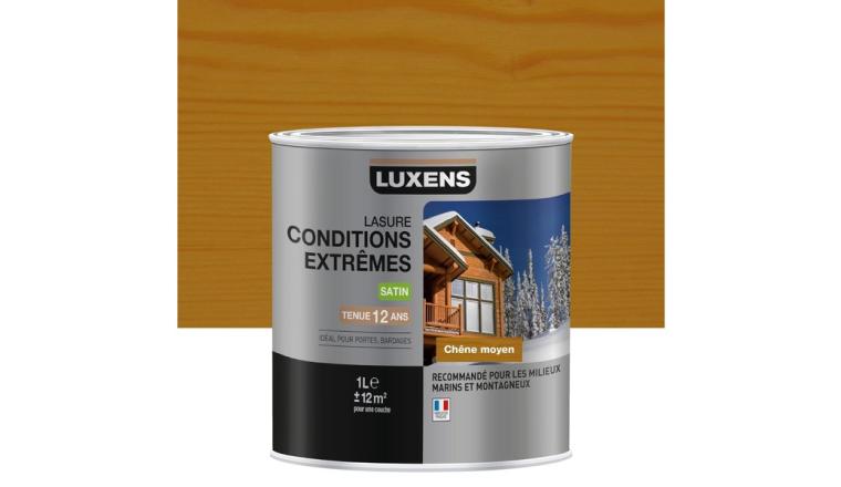 LASURE LUXENS CONDITIONS EXTREMES 12 ANS CHENE MOYEN BRILLANT 1L