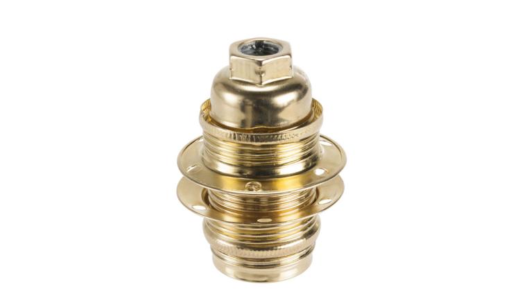 DOUILLE E14 LAIT+BAGUE OR