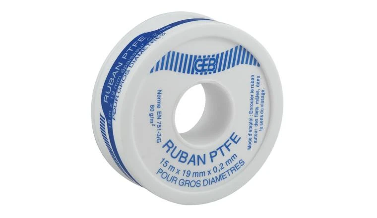 RUBAN TEFLON 19MMX12MX0.2MM