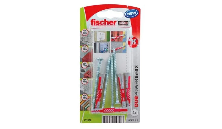 CHEVILLE MULTIMATERIAU 6X50MM FISCHER