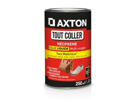 COLLE D'ASSEMBLAGE CONTACT NEOPRENE LIQUIDE AXTON POT METAL 250ML/218G