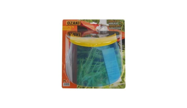 Visière de protection 19cm écran polycarbonate relevable 9102127