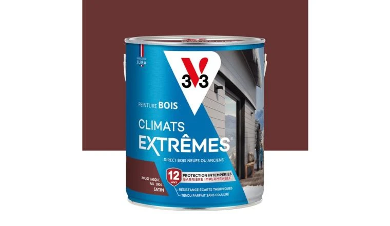 PEINTURE BOIS ROUGE B SAT 2.5L