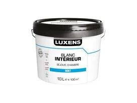 PEINTURE BLANC INTERIEUR SEJOUR ET CHAMBRE LUXENS MAT 10L 