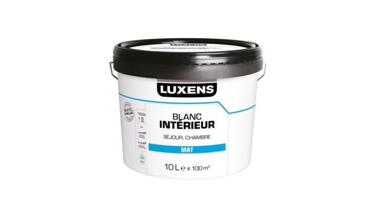 PEINTURE BLANC INTERIEUR SEJOUR ET CHAMBRE LUXENS MAT 10L 