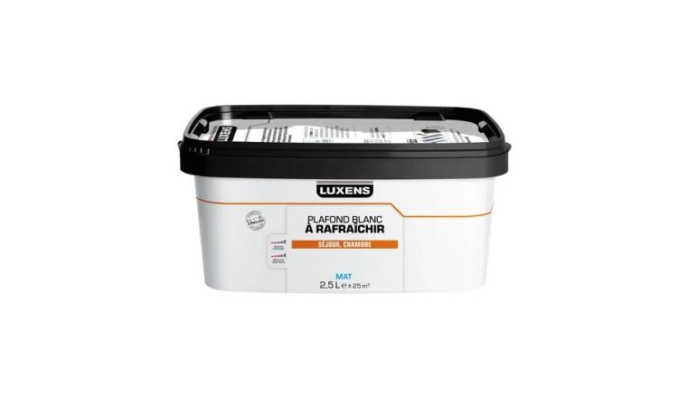 PEINTURE PLAFOND BLANC MAT LUXENS A RAFRAICHIR 2.5L
