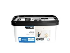 PEINTURE PLAFOND BLANC MAT LUXENS NEUF ET BON ETAT 2.5L