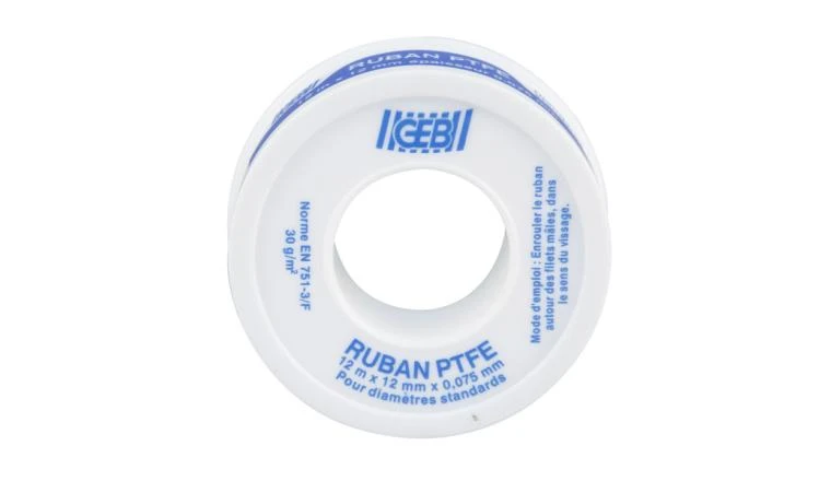 RUBAN TEFLON 12MMX12M ROULEAU